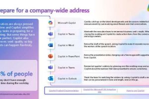 Prepare for a company-wide address