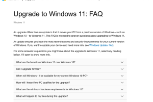 Upgrade to Windows 11: FAQ – Microsoft Support